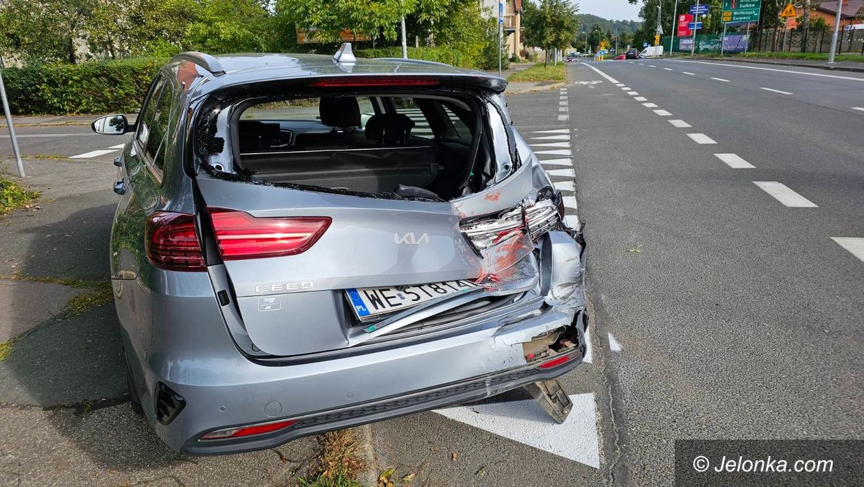 Jelenia Góra: Najechał na tył Kia