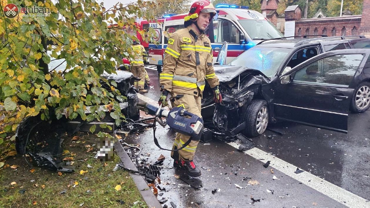 Lubań: Czołówka koło cmentarza