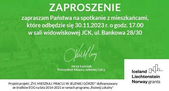 Jelenia Góra: Można będzie samemu zapytać prezydenta