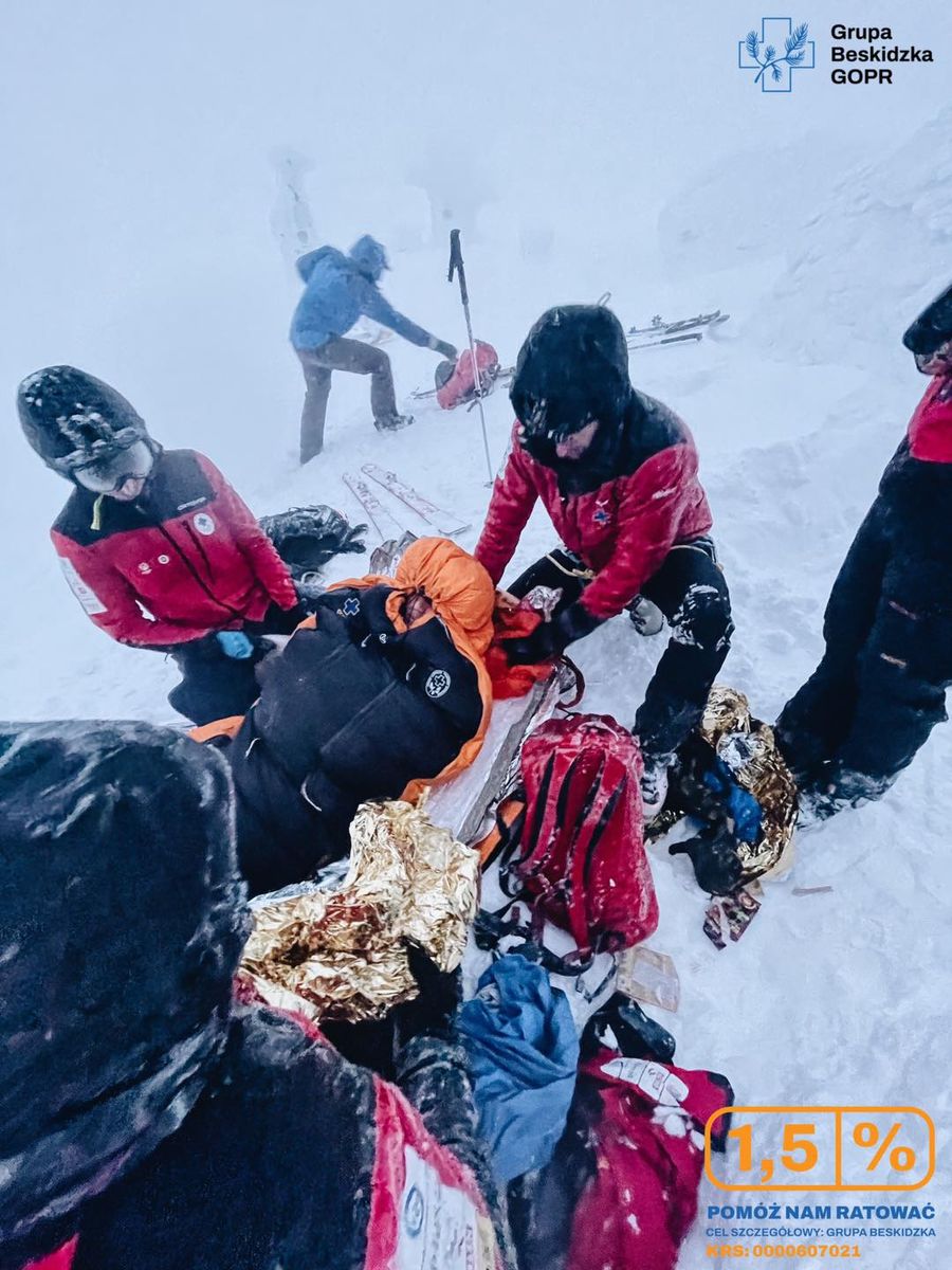 Beskidy: Prawie zmarł z zimna