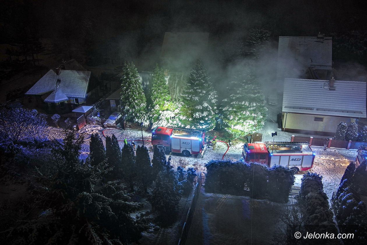Jelenia Góra: Pożar domu na os. Łomnickim