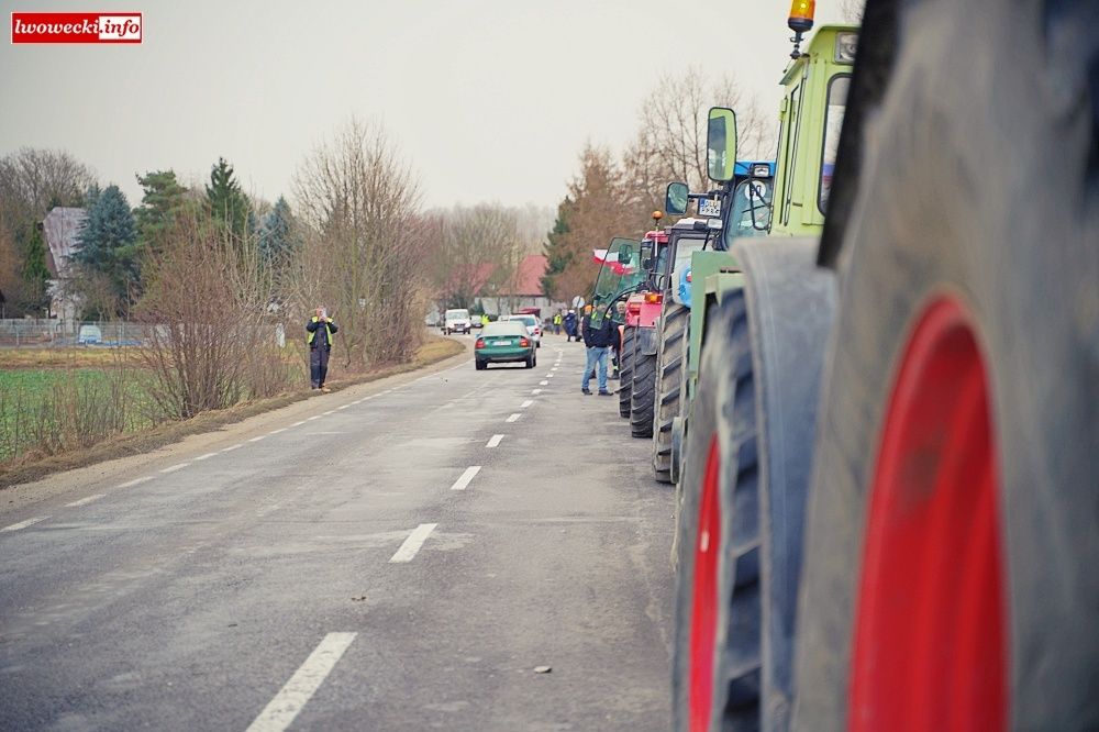 Lwówek Śląski: Rolnicy protestowali