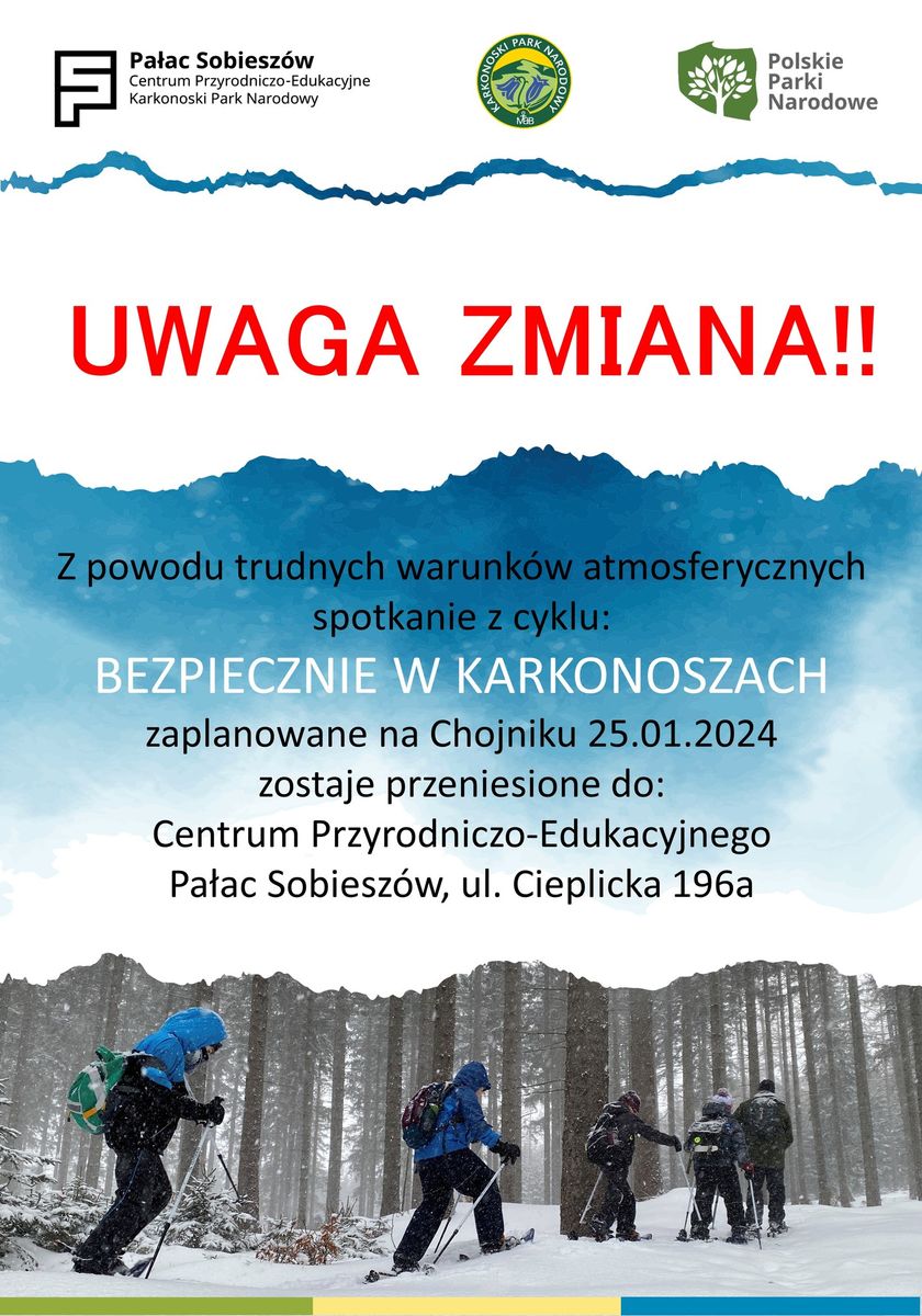 Karkonosze: Wiatr zmienia plany