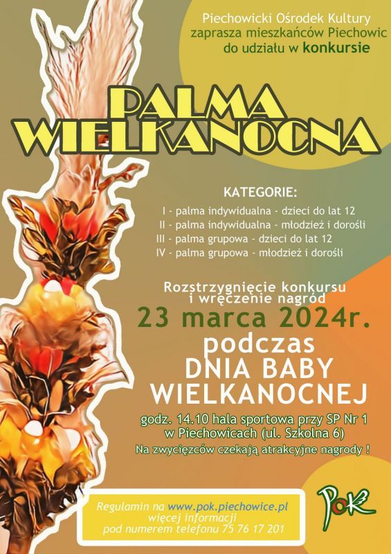 Piechowice: Konkurs na palmę wielkanocną