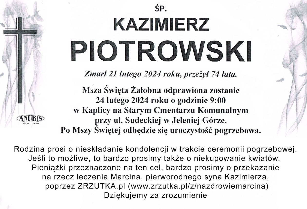 Jelenia Góra: Pogrzeb Kazimierza Piotrowskiego