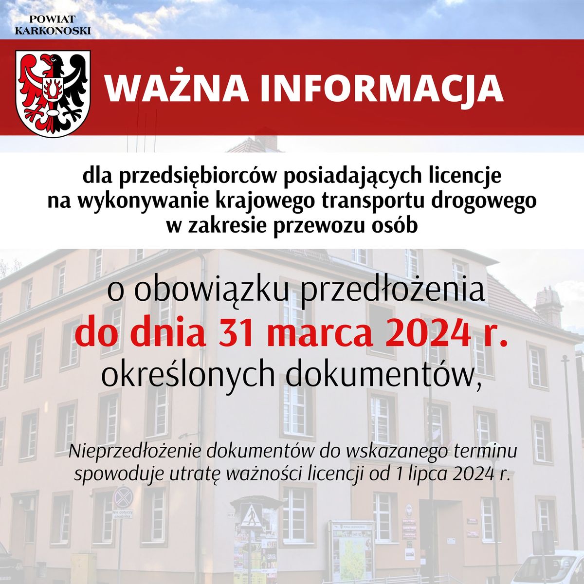 Powiat: Trzeba przedłużyć licencje