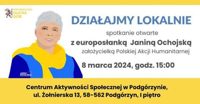 Podgórzyn: Spotkanie z Janiną Ochojską