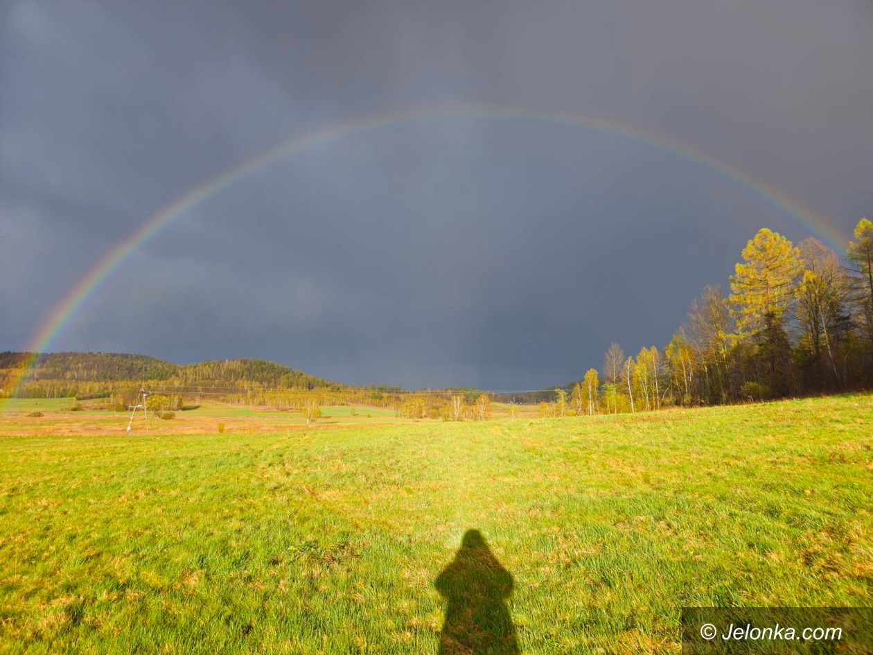 Jelenia Góra: Piękna tęcza nad Jelenią Górą