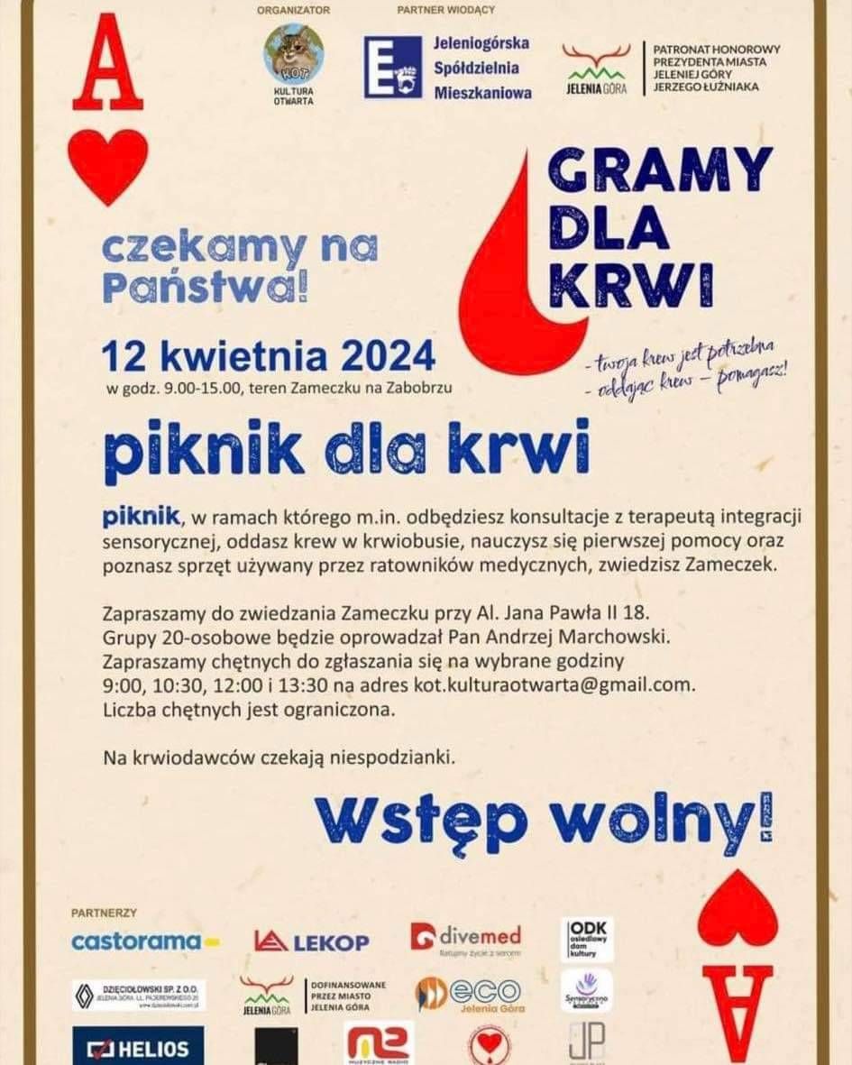 Jelenia Góra: Grają dla krwi