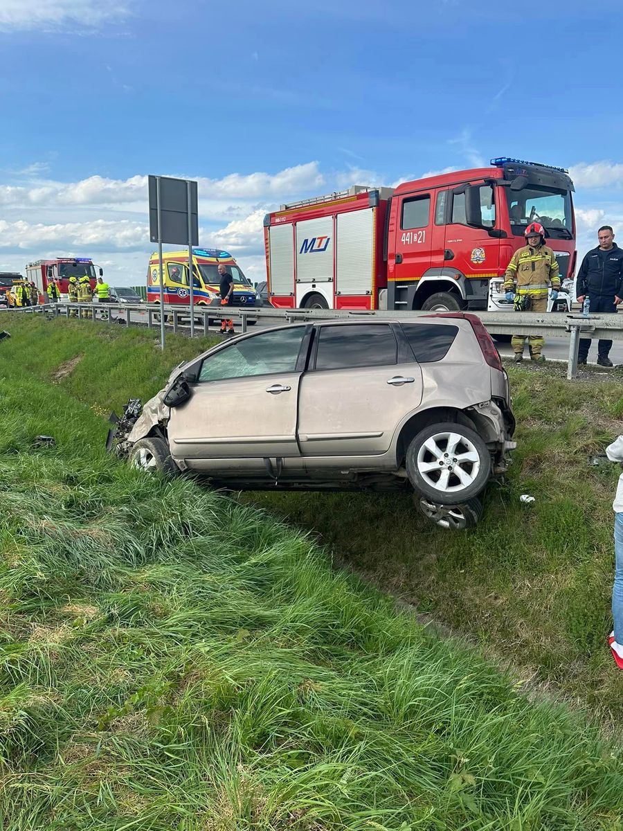 Autostrada A4: Dachowanie na autostradzie