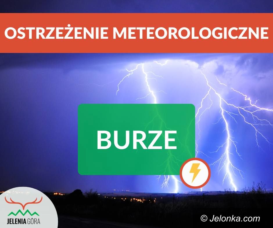 Jelenia Góra: Znowu ostrzegają przed burzami