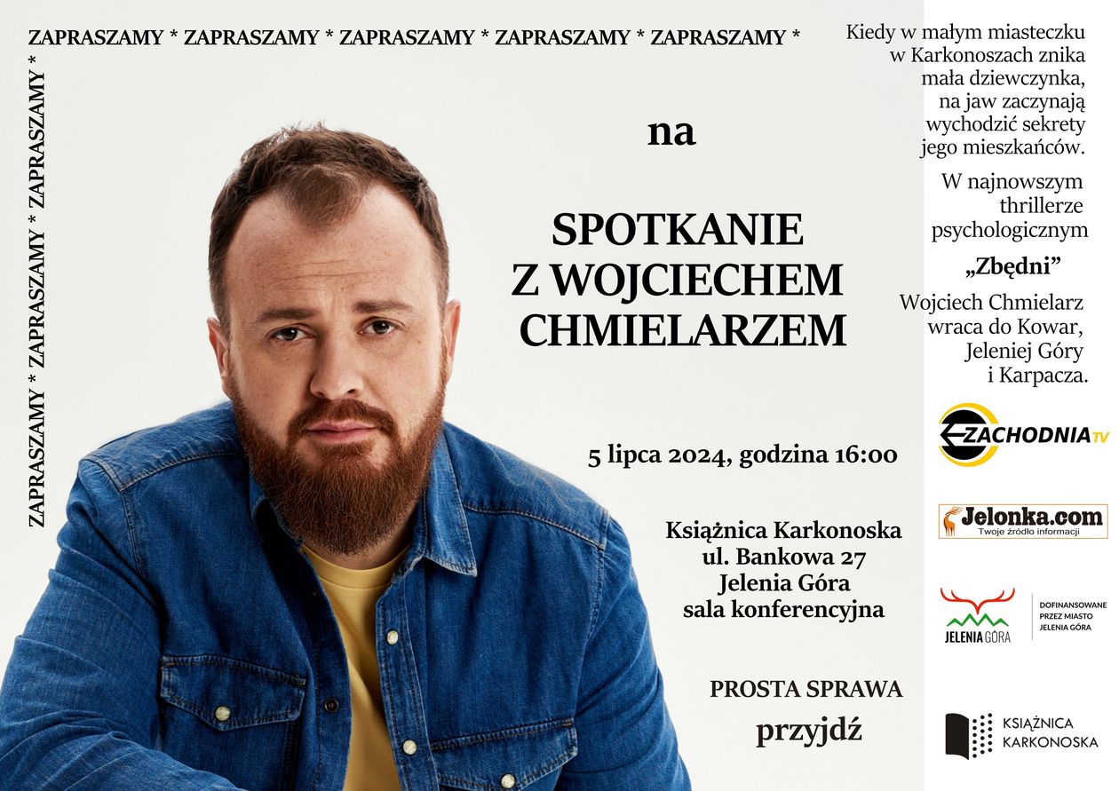 Jelenia Góra: Spotkanie z Wojciechem Chmielarzem