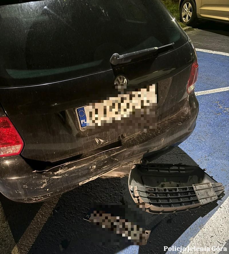 Jelenia Góra: Pijany nastolatek i kolizja na Bankowej