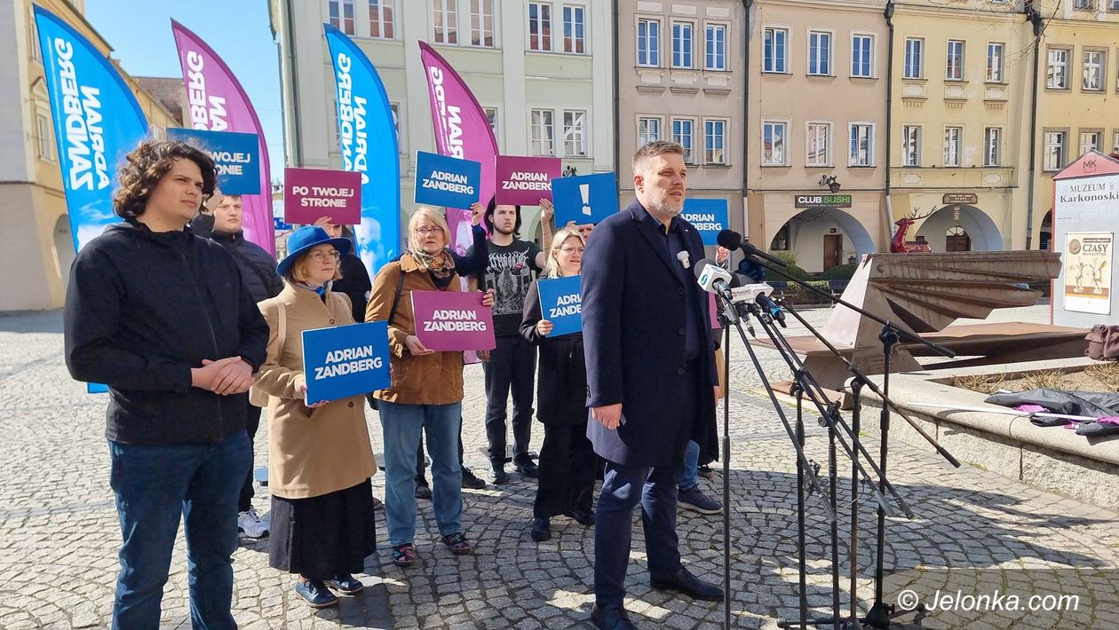 Jelenia Góra: Adrian Zandberg krytycznie o PO i PiS