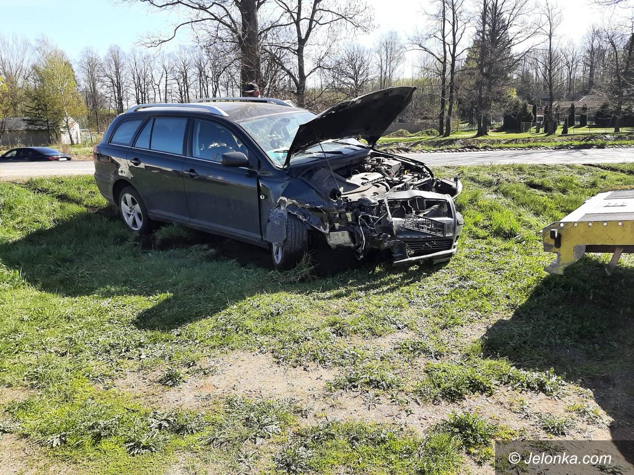 Miłków: Zderzenie obok budowy galerii