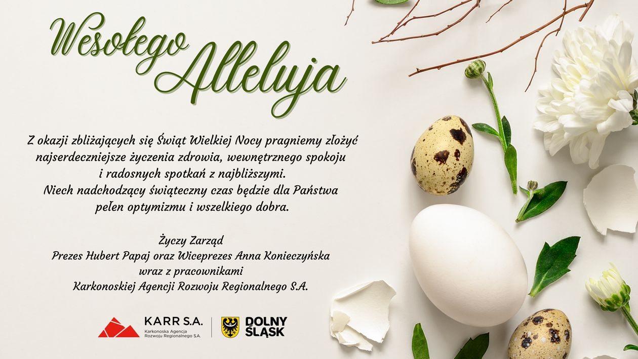 Jelenia Góra: Życzenia Wielkanocne od KARR S.A.