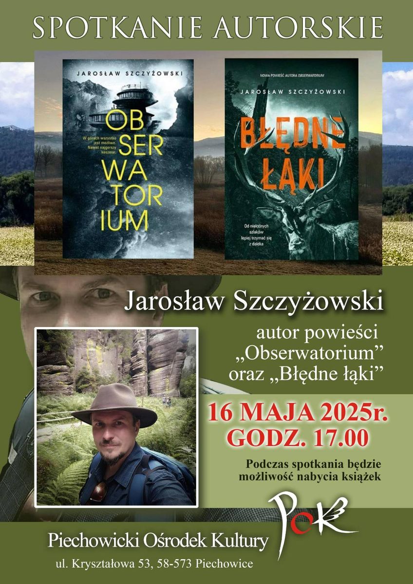 Piechowice: Spotkanie autorskie z Jarosławem Szczyżowskim w Piechowicach.