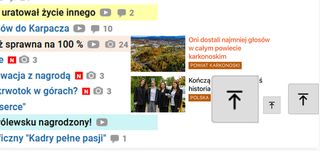 Strzałka ułatwia przeglądanie