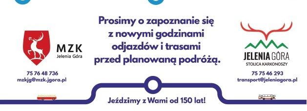Jelenia Góra: Przypominamy – od 1 czerwca nowa siatka połączeń MZK