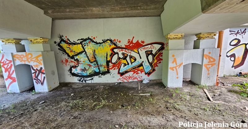 Jelenia Góra: Zatrzymany za graffiti i atak na strażniczki