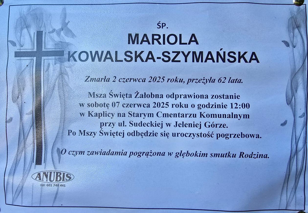 Jelenia Góra: Zmarła Mariola Kowalska–Szymańska
