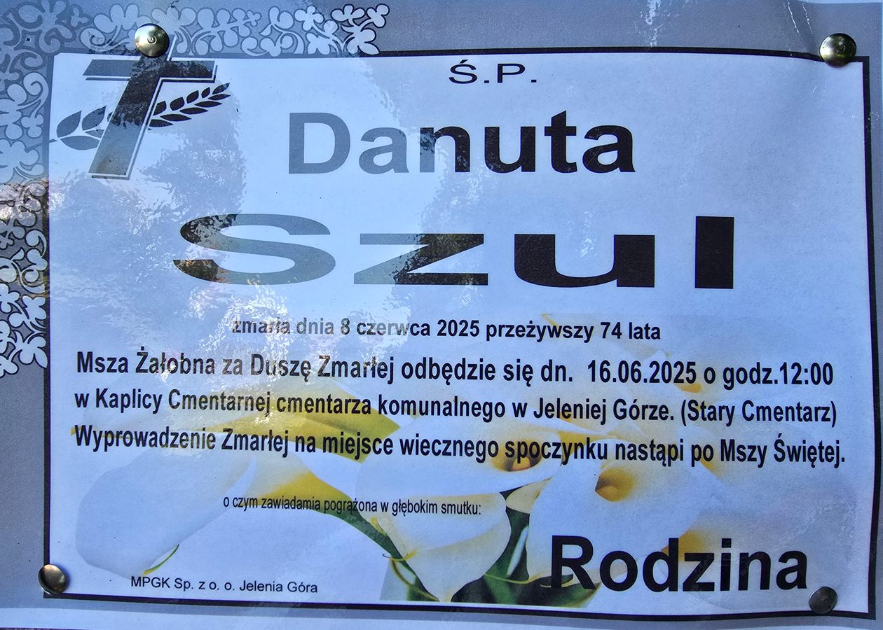 Jelenia Góra: Zmarła Danuta Szul