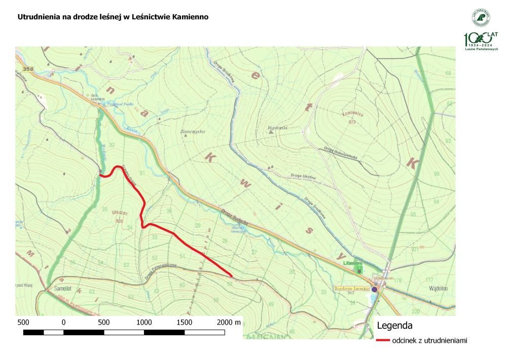 Szklarska Poręba: Utrudnienia na trasie w kierunku Rozdroża Izerskiego