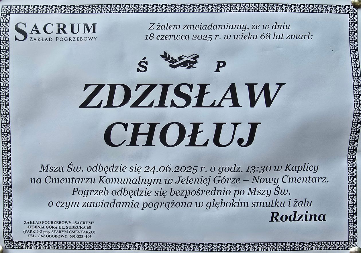Powiat: Zmarł Zdzisław Chołuj