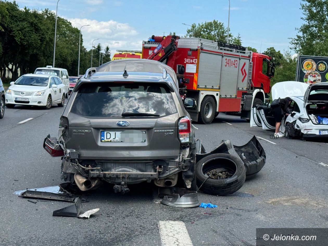 Jelenia Góra: Wypadek na Wolności