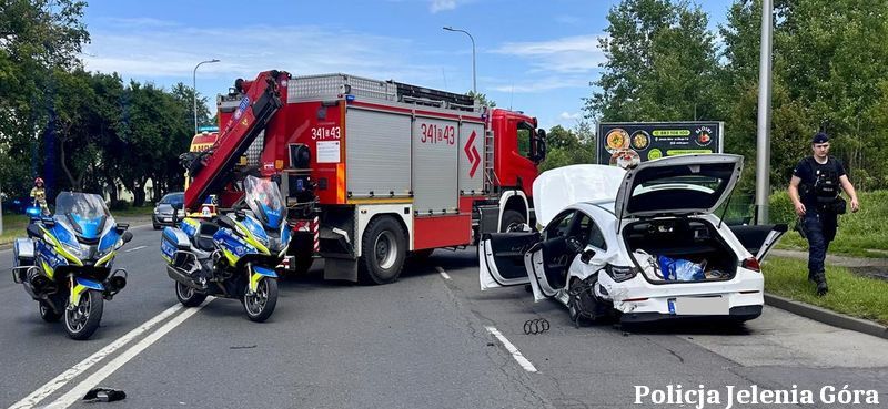 Jelenia Góra: Wypadek na Wolności