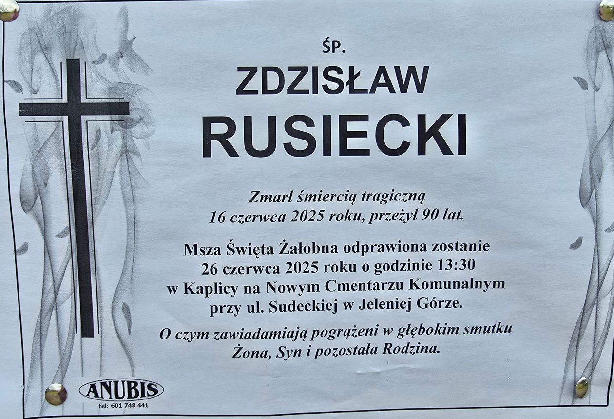 Jelenia Góra: Zmarł Zdzisław Rusiecki