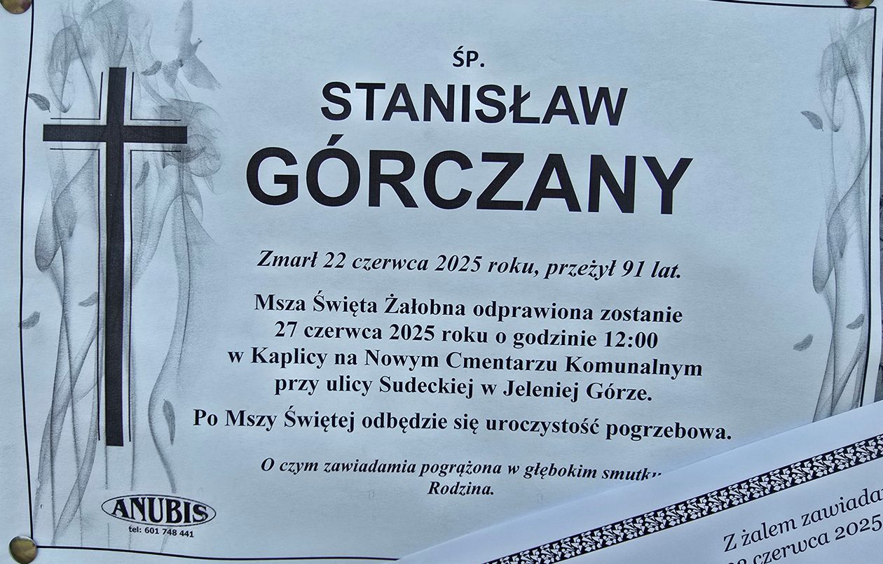 Jelenia Góra: Zmarł Stanisław Górczany