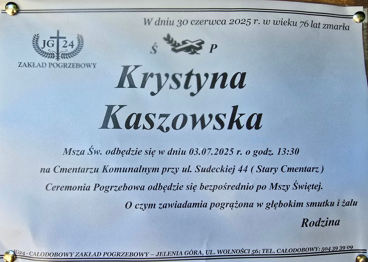 Jelenia Góra: Zmarła Krystyna Kaszowska