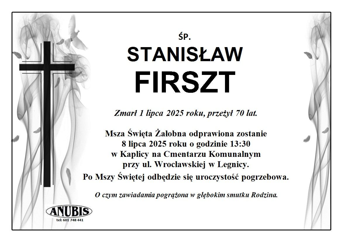 Jelenia Góra: Pogrzeb S. Firszta w Legnicy