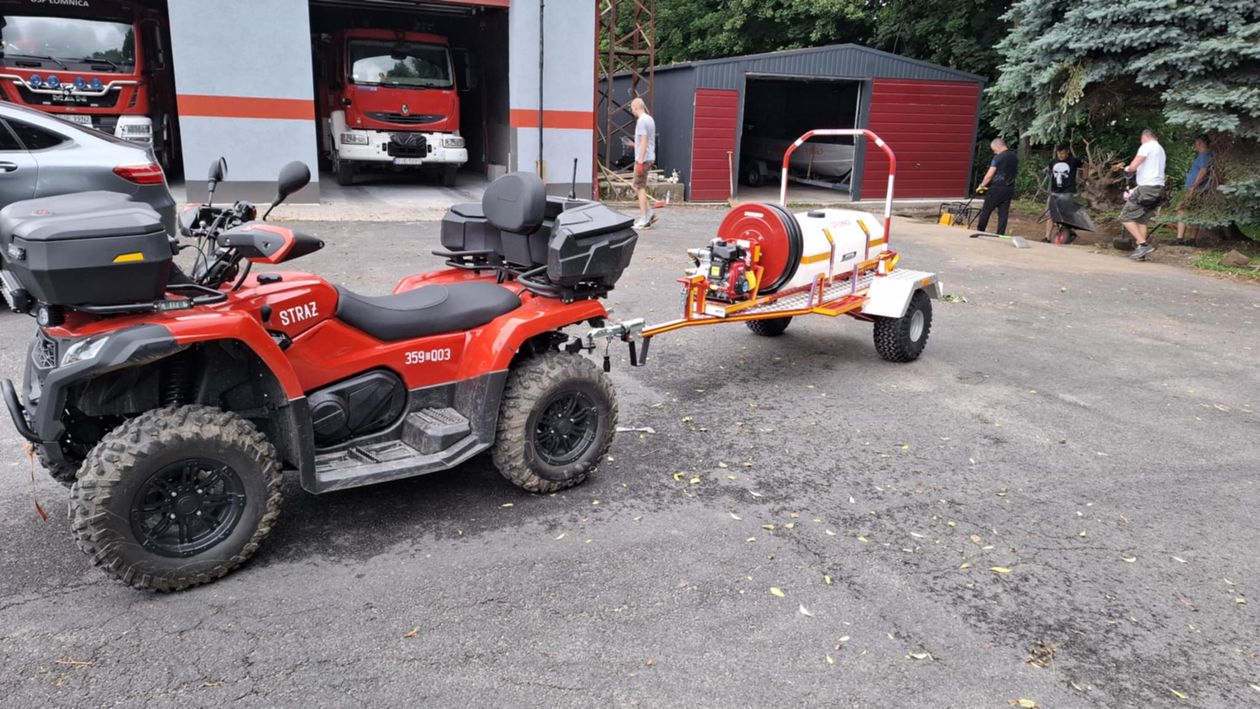 Łomnica: Quad z przyczepką gotowy do akcji