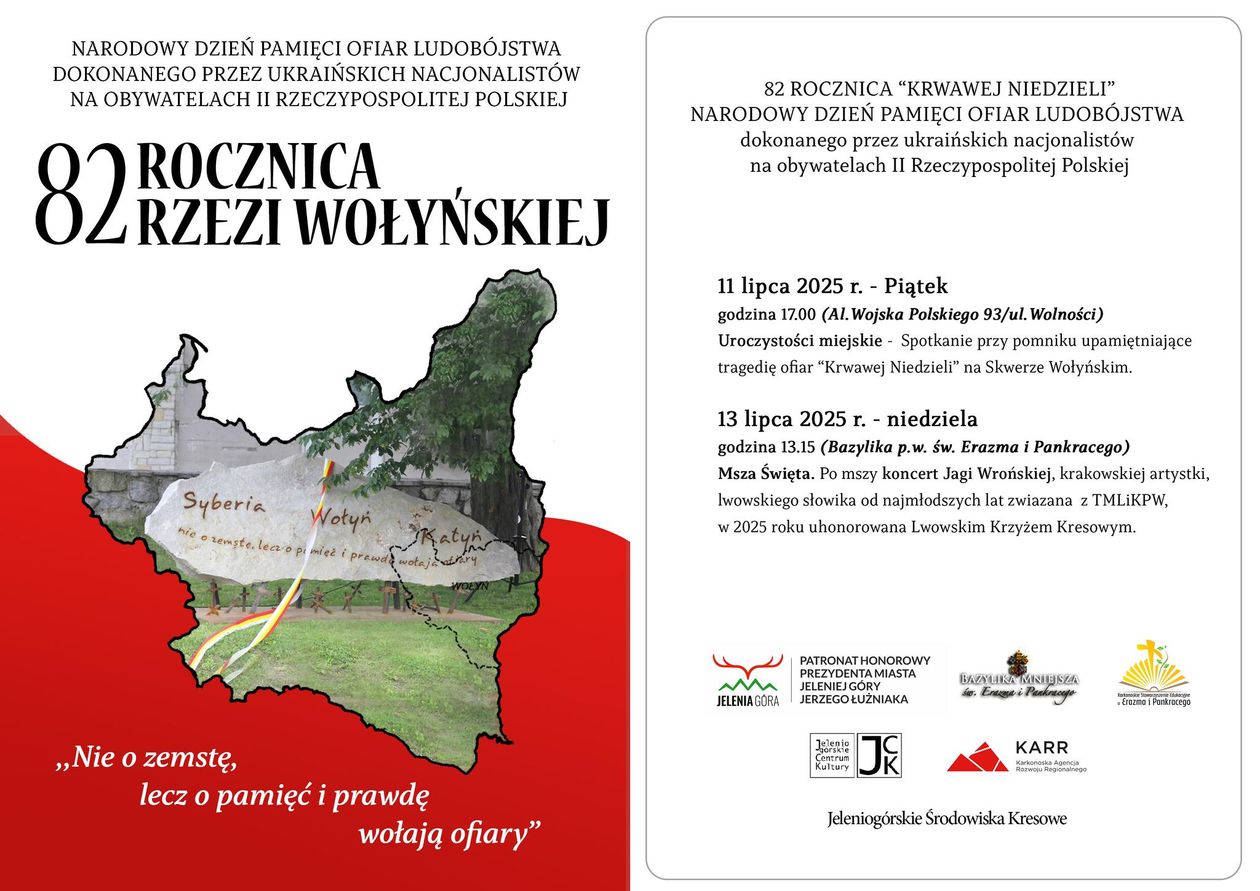 Jelenia Góra: Uroczystości wołyńskie w Jeleniej Górze