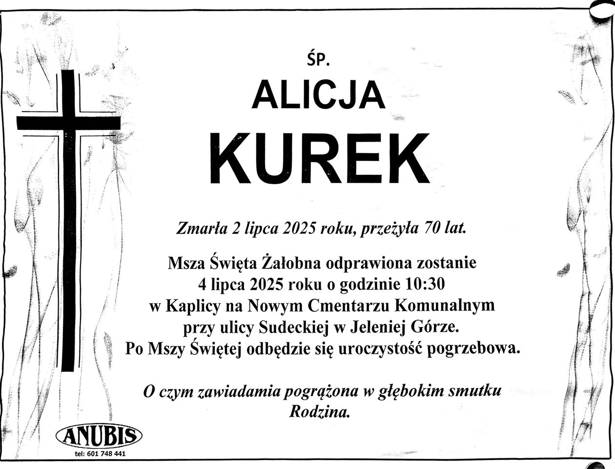 Jelenia Góra: Zmarła Alicja Kurek