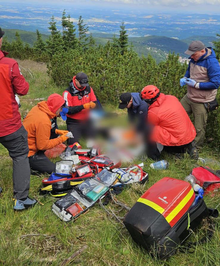Karkonosze: Akcja ratunkowa pod Śnieżką