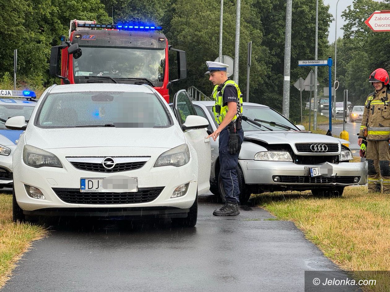 Jelenia Góra: Stłuczka na obwodnicy