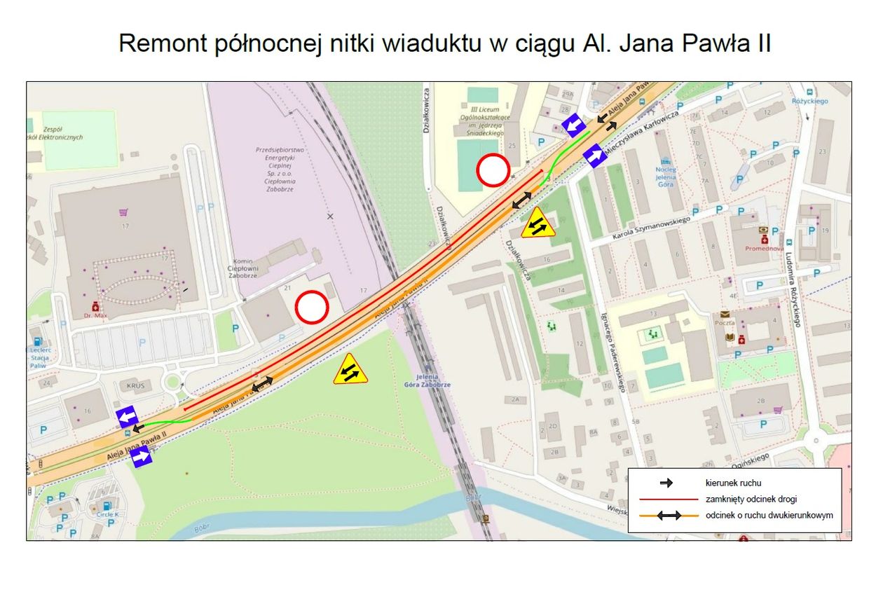 Jelenia Góra: Startuje naprawa drugiej nitki wiaduktu