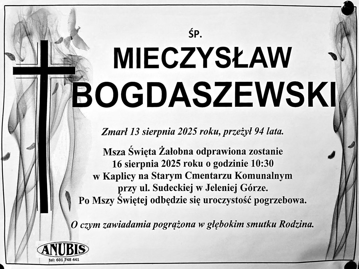 Jelenia Góra: Zmarł Mieczysław Bogdaszewski