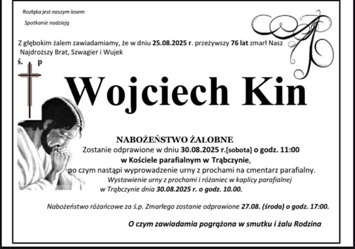 Jelenia Góra: Zmarł Wojciech Kin – emerytowany nauczyciel I LO w Jeleniej Górze