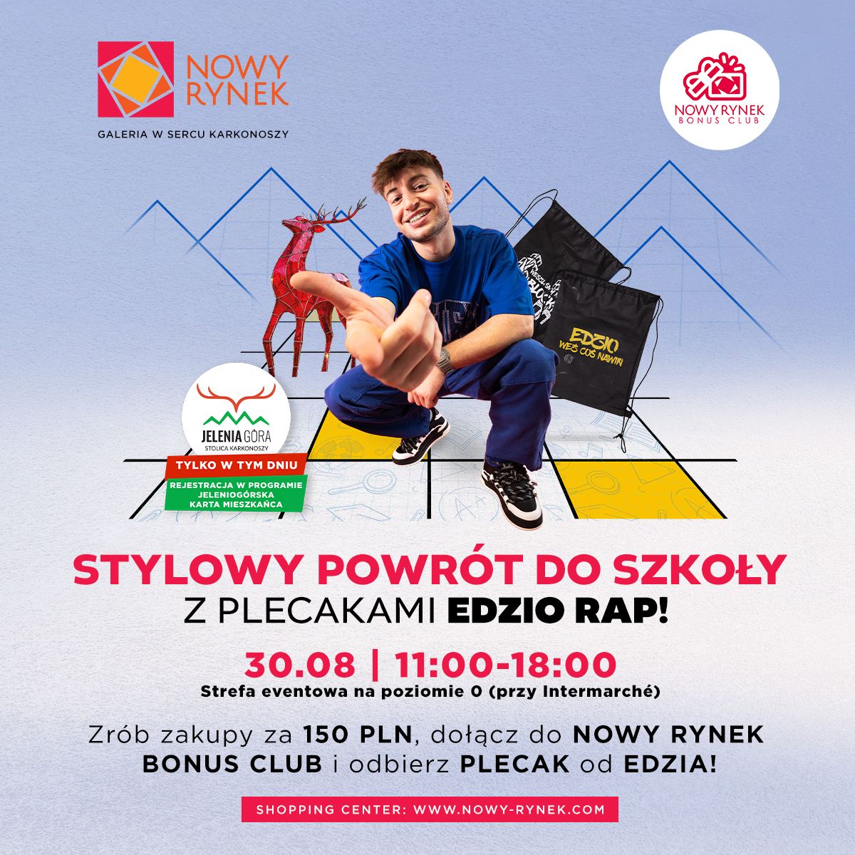 Jelenia Góra: Szkolne plecaki od Edzia w Nowym Rynku