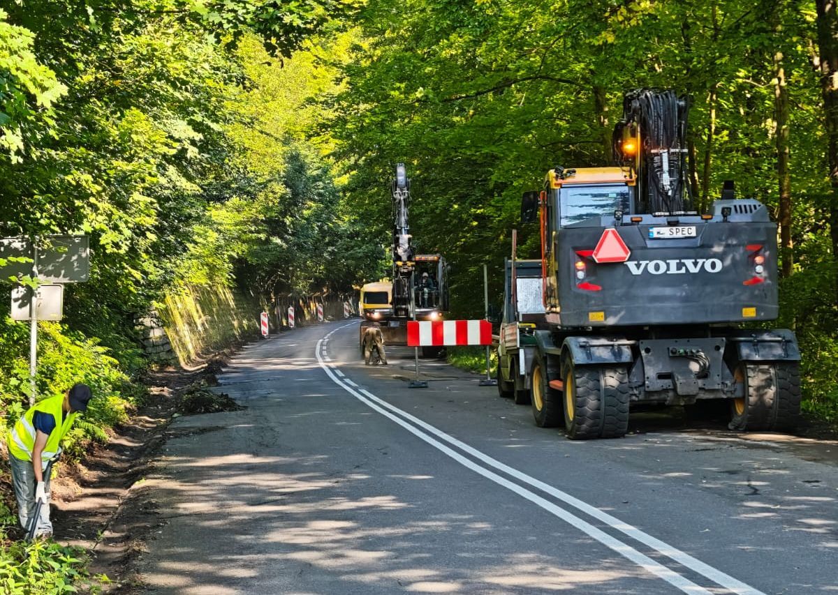 Wleń: Modernizacja drogi Wleń–Pilchowice do listopada