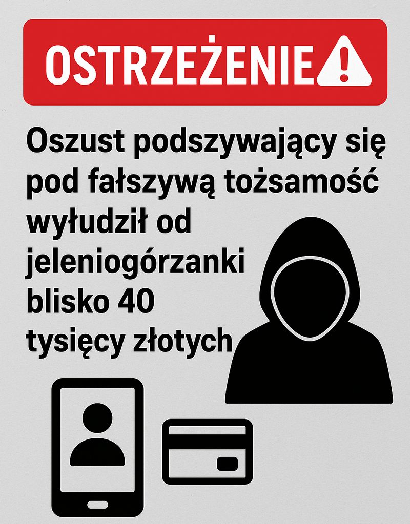 Jelenia Góra: Fałszywa tożsamość w sieci – mieszkanka Jeleniej Góry oszukana na blisko 40 tysięcy złotych