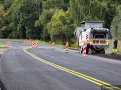 Jest już nowy asfalt na drodze wylotowej na Zgorzelec