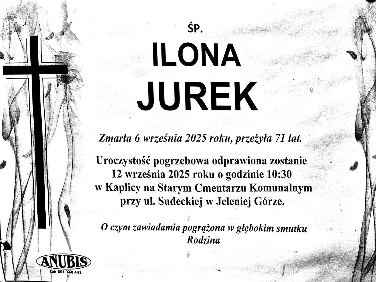 Jelenia Góra: Zmarła Ilona Jurek