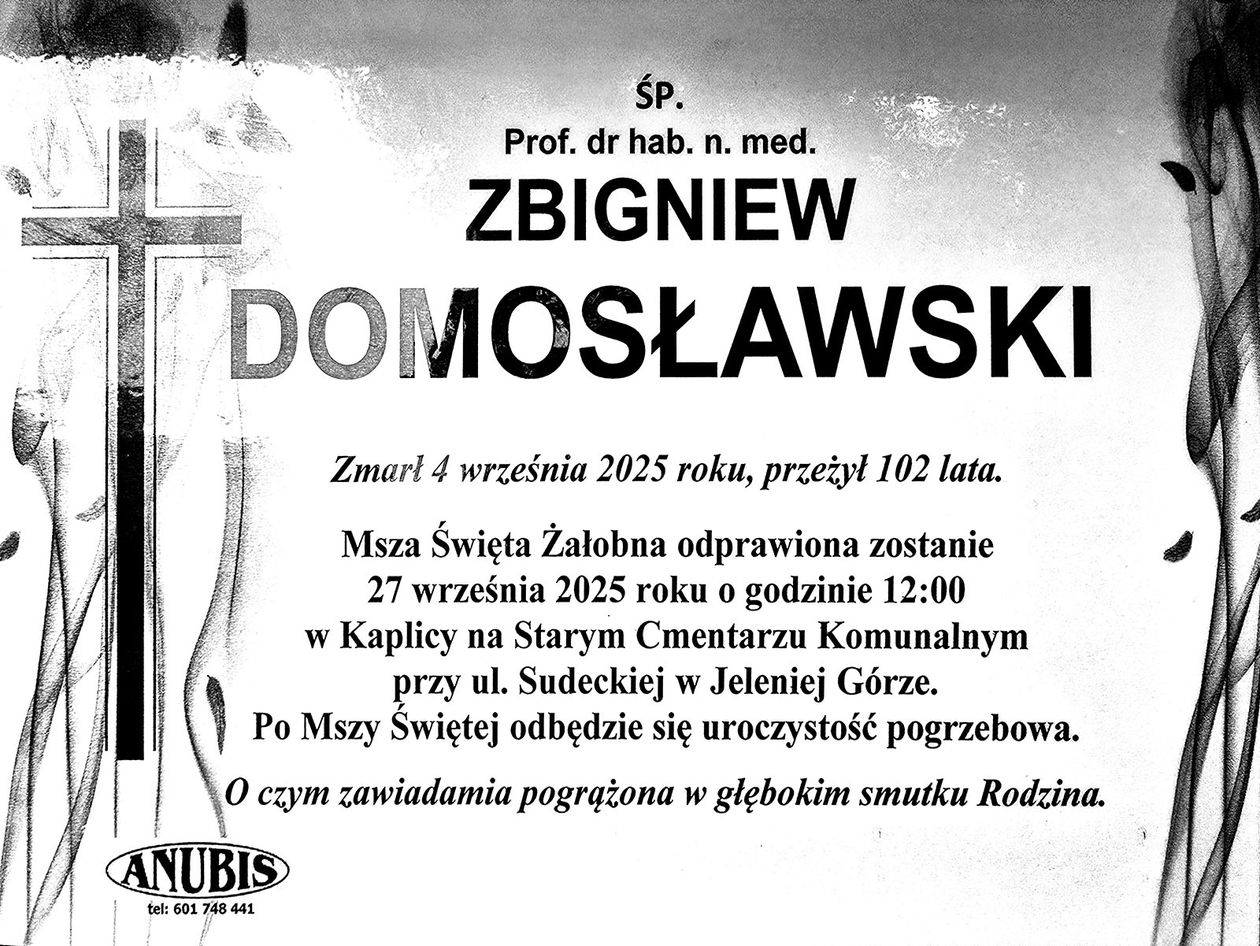 Jelenia Góra: Pogrzeb profesora Domosławskiego