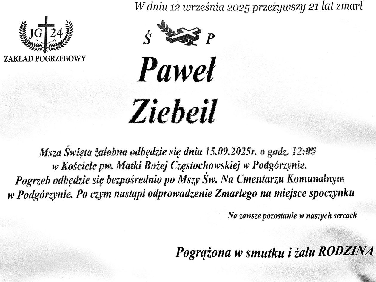 Podgórzyn: Zmarł Paweł Ziebiel