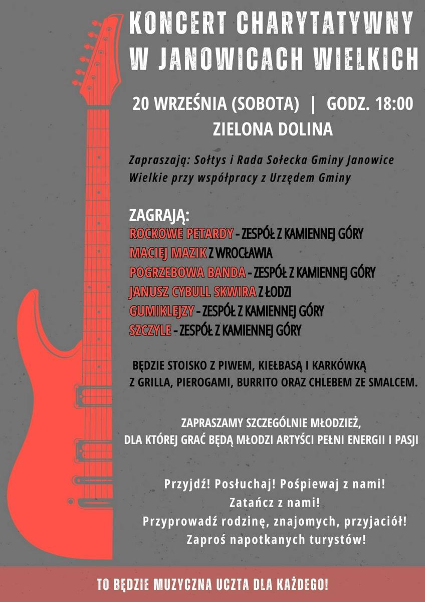Janowice Wielkie: Koncert charytatywny w Janowicach Wielkich